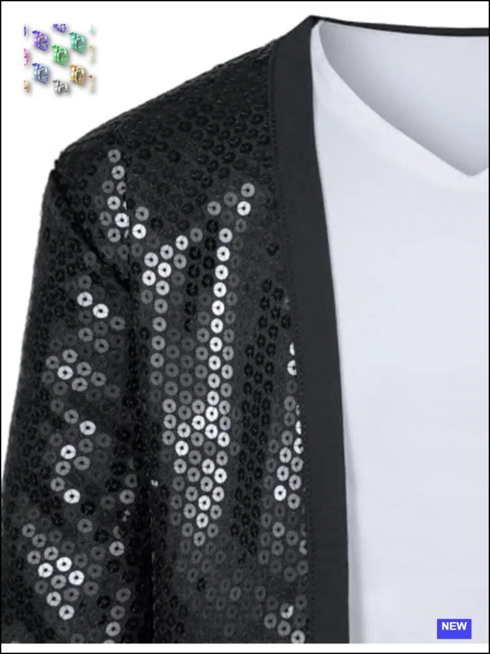 Boys 80s 90s Dance Star Costume Set Sequin Jacket Hat Gloves Sunglasses